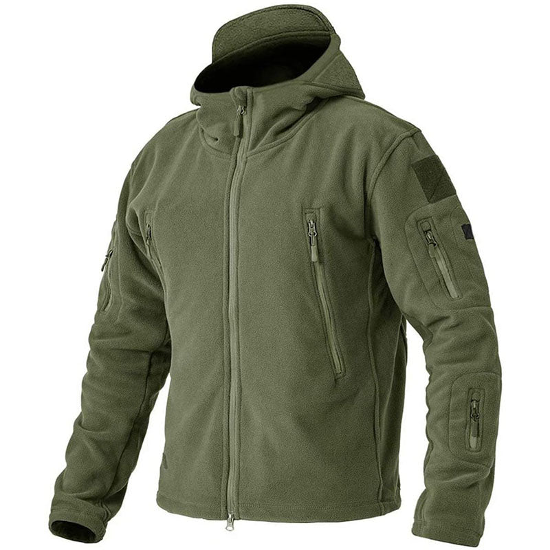 Giacca Invernale Uomo Impermeabile Fleece per Attività Outdoor con Tasche Anti-Furto 4