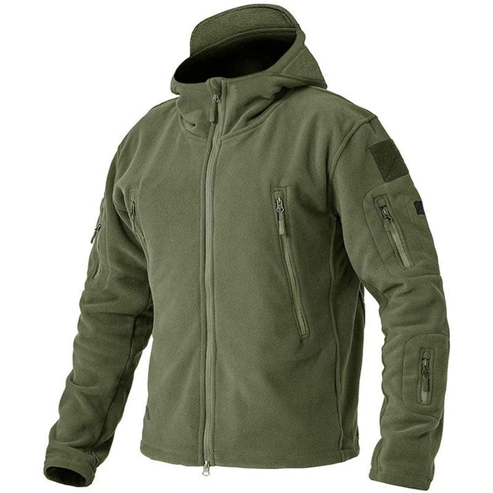 Giacca Invernale Uomo Impermeabile Fleece per Attività Outdoor con Tasche Anti-Furto 4