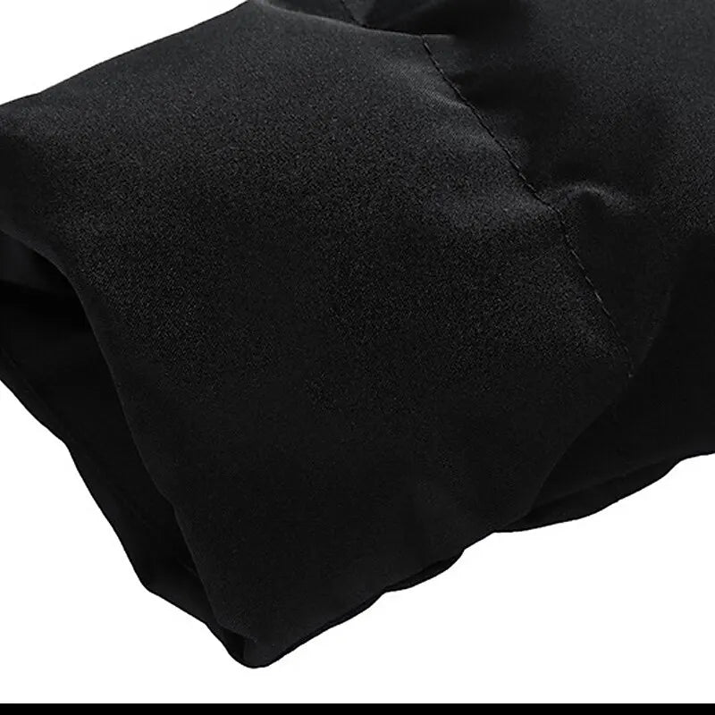 Giacca Invernale Uomo Puffer Nera con Cappuccio – Leggera e Calda per Stile e Comfort in Inverno 3
