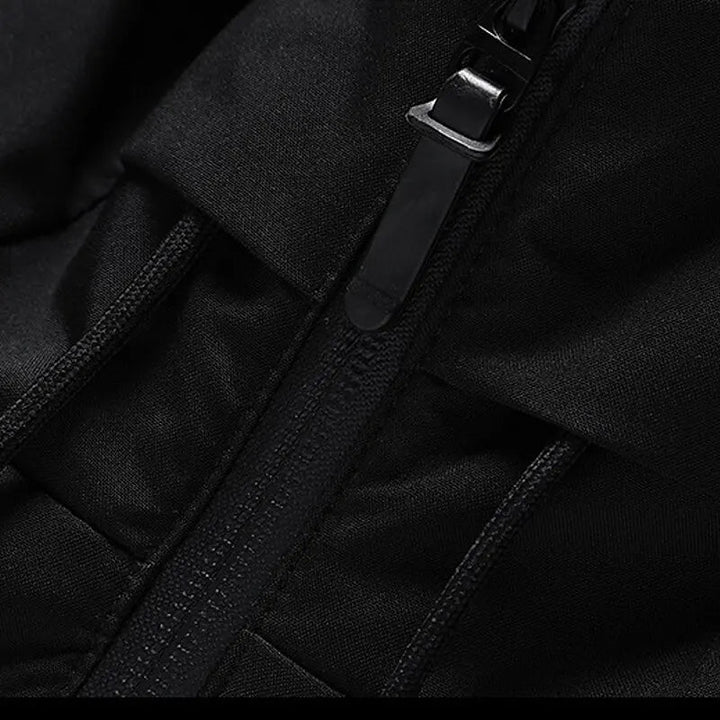 Giacca Invernale Uomo Puffer Nera con Cappuccio – Leggera e Calda per Stile e Comfort in Inverno 4