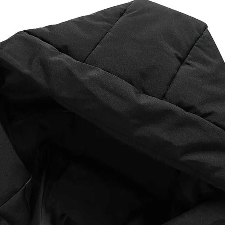 Giacca Invernale Uomo Puffer Nera con Cappuccio – Leggera e Calda per Stile e Comfort in Inverno 5