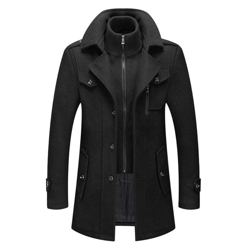 Giacca Invernale Uomo a Due Parti, Giubbotto Elegante e Caldo, Taglia XL, Versatile e Funzionale per Stile e Comfort 0