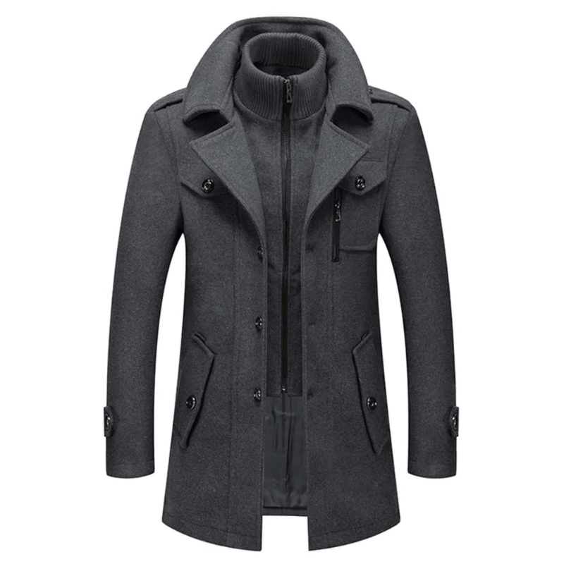 Giacca Invernale Uomo a Due Parti, Giubbotto Elegante e Caldo, Taglia XL, Versatile e Funzionale per Stile e Comfort 2