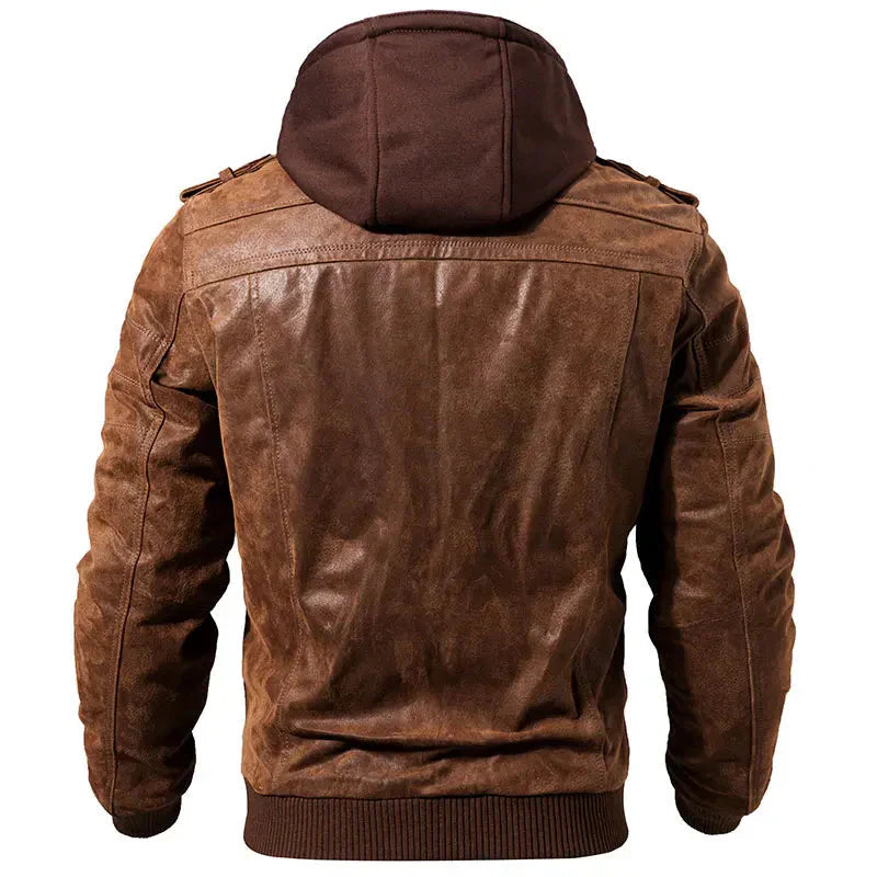 Giacca Invernale Uomo con Cappuccio e Tasche con Zip per Look Casual e Funzionale 1
