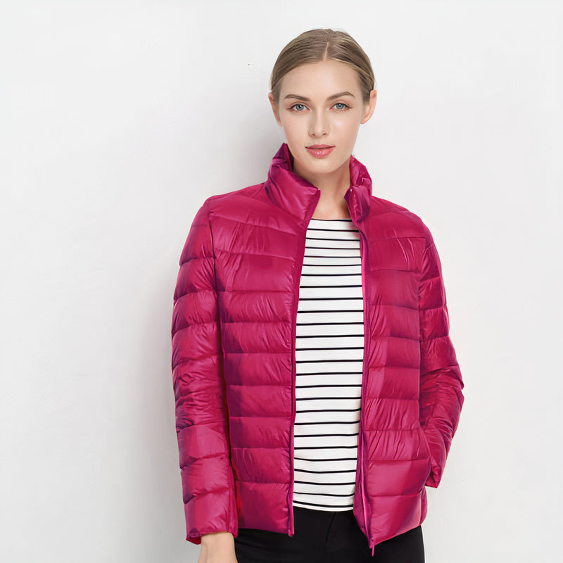 Giacca Piumino Leggero Donna Urban Chic - Giubbotti Donna Stile Casual e Moderno 3