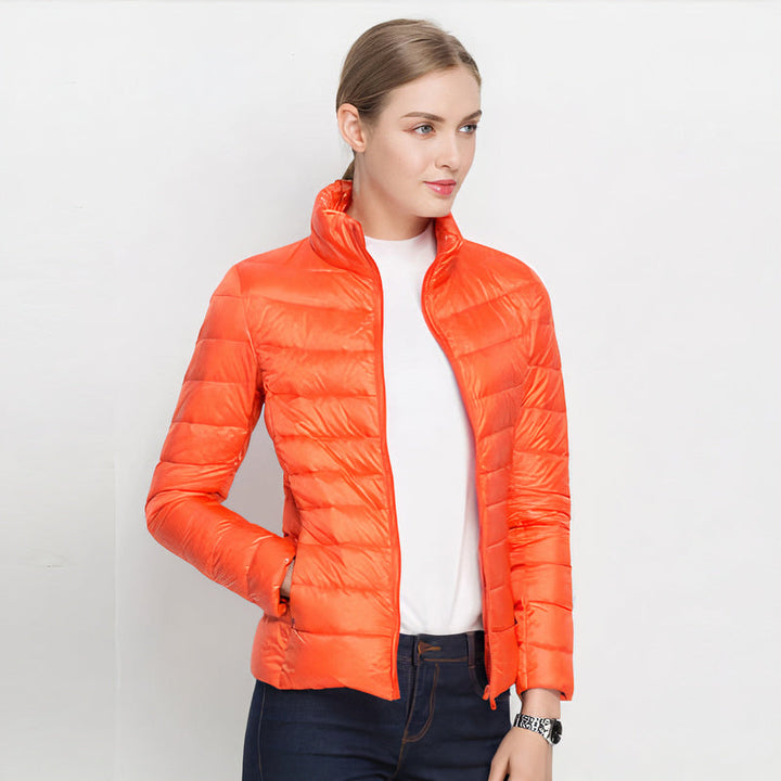 Giacca Piumino Leggero Donna Urban Chic - Giubbotti Donna Stile Casual e Moderno 4