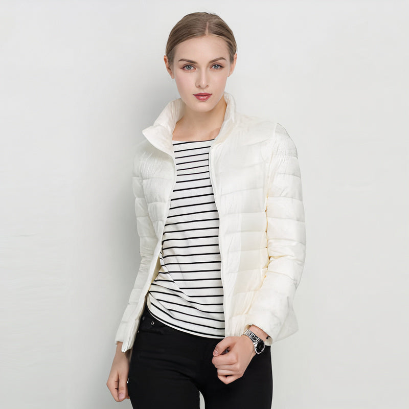 Giacca Piumino Leggero Donna Urban Chic - Giubbotti Donna Stile Casual e Moderno 5