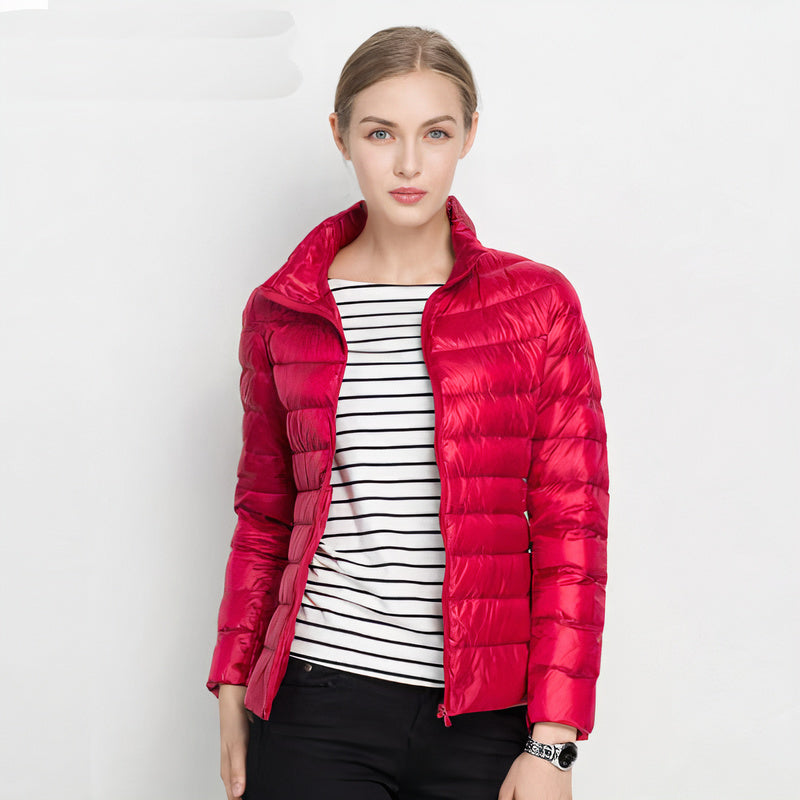 Giacca Piumino Leggero Donna Urban Chic - Giubbotti Donna Stile Casual e Moderno 6