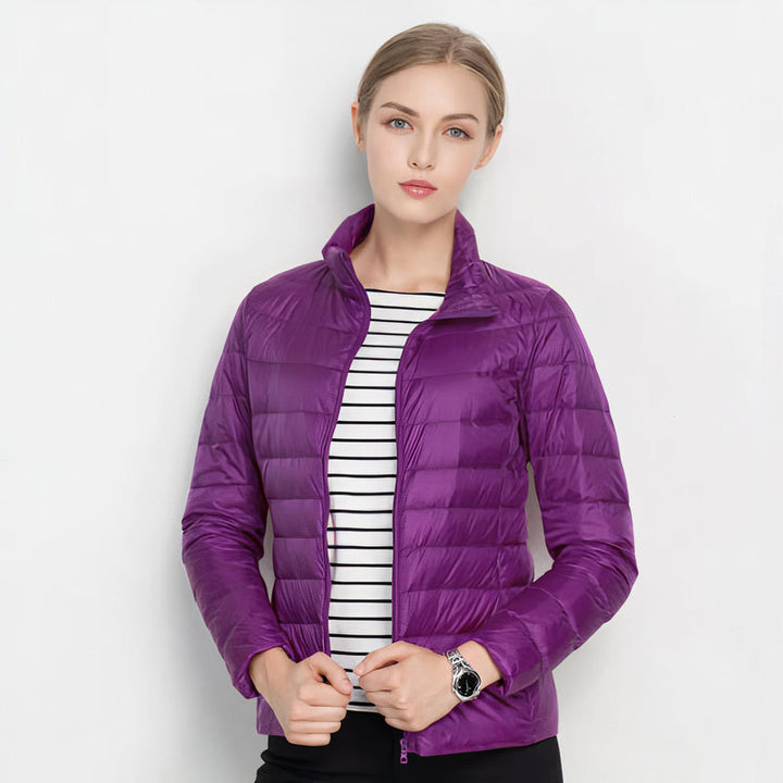 Giacca Piumino Leggero Donna Urban Chic - Giubbotti Donna Stile Casual e Moderno 7