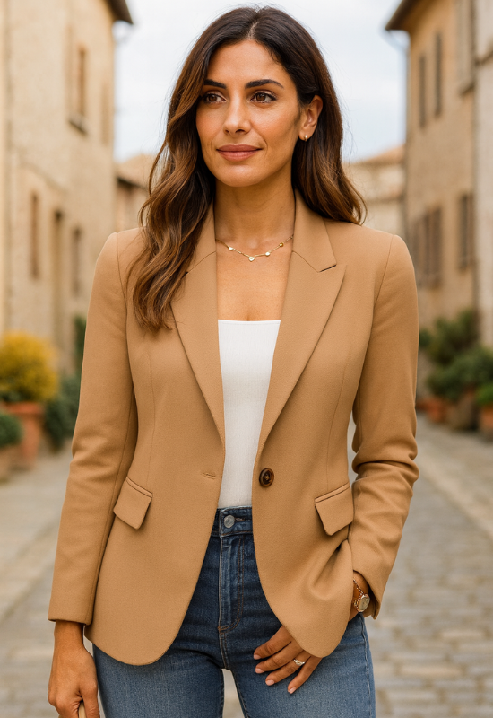 Damen-Sakko mit leicht taillierter Silhouette - Eleganz und Passform