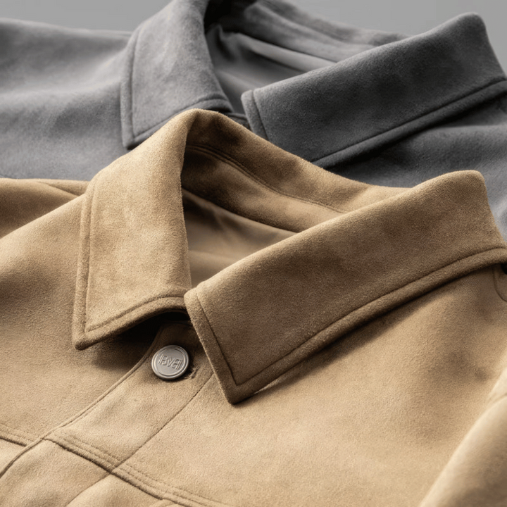 Giacca Uomo in Pelle Scamosciata Elegante e Moderna – Comfort e Versatilità per Occasioni Formali e Casual 8