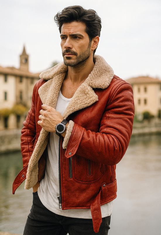Giacca da Uomo con Chiusura a Zip e Design Distintivo