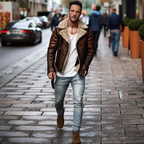Giacca da Uomo con Chiusura a Zip e Design Distintivo 4