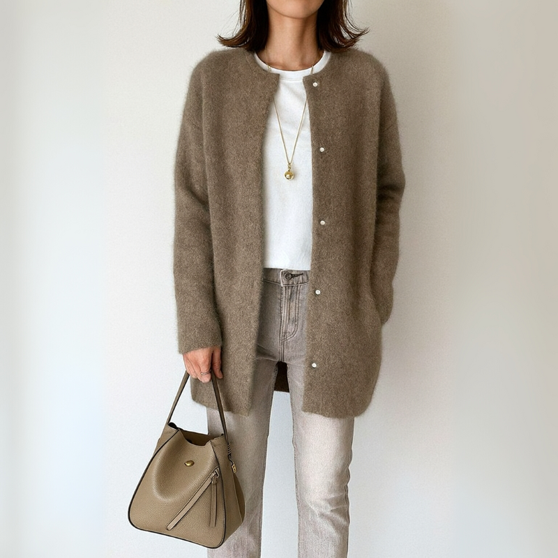 Giacca da Donna Elegante in Maglia Versatile per Look Casual e Formali