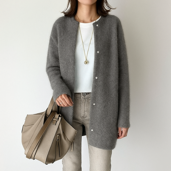 Giacca da Donna Elegante in Maglia Versatile per Look Casual e Formali
