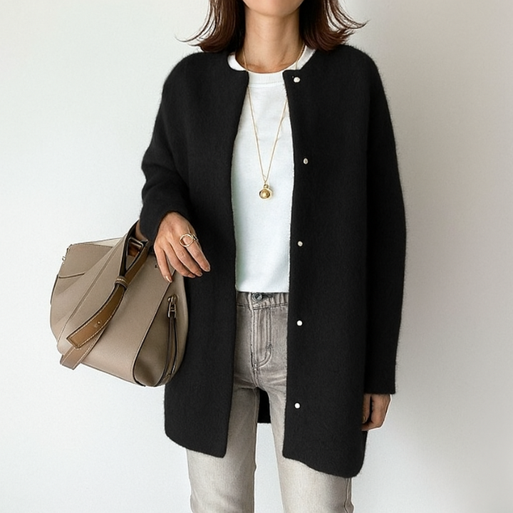 Giacca da Donna Elegante in Maglia Versatile per Look Casual e Formali