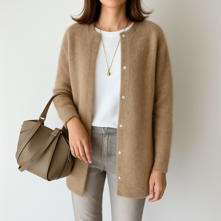 Giacca da Donna Elegante in Maglia Versatile per Look Casual e Formali