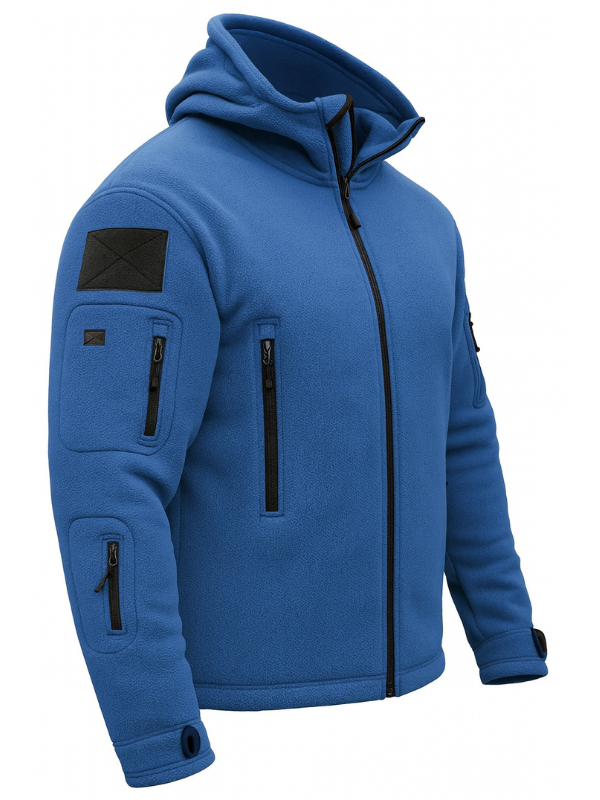 Chaqueta de forro polar para hombre, calor exterior, forro refinado, prácticos bolsillos