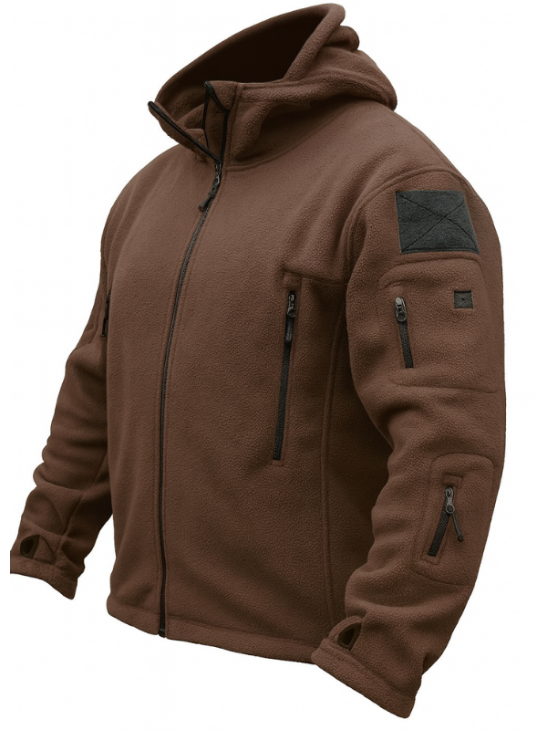 Chaqueta de forro polar para hombre, calor exterior, forro refinado, prácticos bolsillos