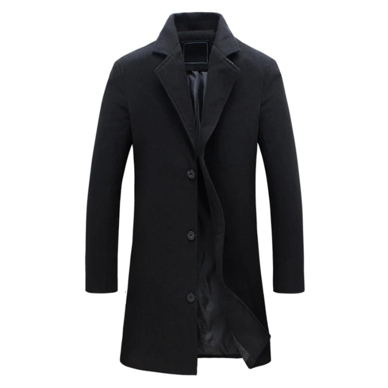 Elegante lange Herrenjacke und warme, vielseitige Herrenwinterjacke