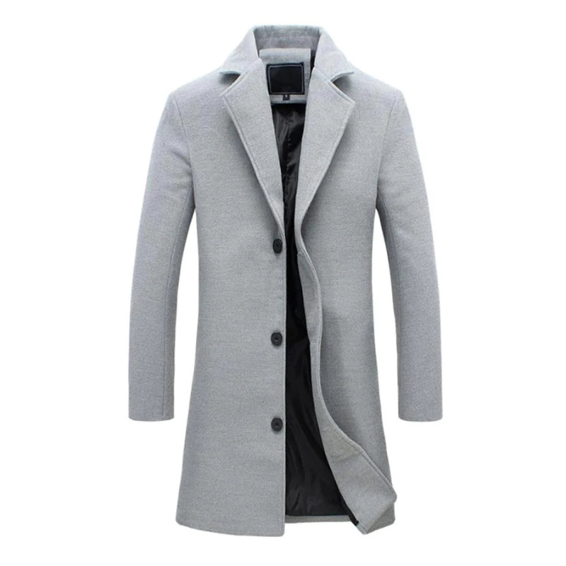 Elegante lange Herrenjacke und warme, vielseitige Herrenwinterjacke
