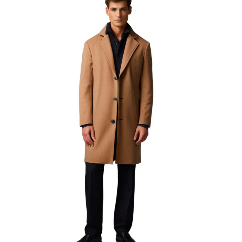 Elegante lange Herrenjacke und warme, vielseitige Herrenwinterjacke