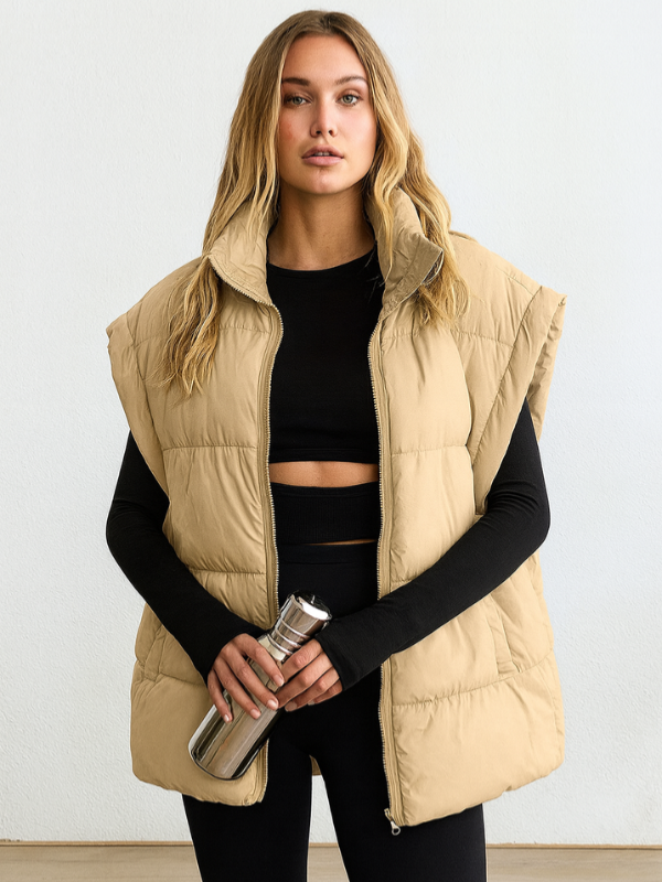 Modernes Wintergilet für Damen mit warmer Füllung
