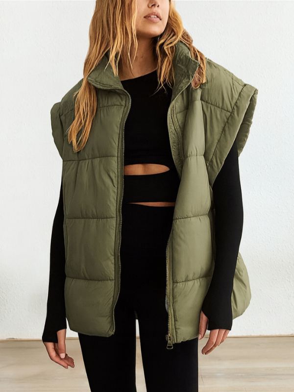 Modernes Wintergilet für Damen mit warmer Füllung