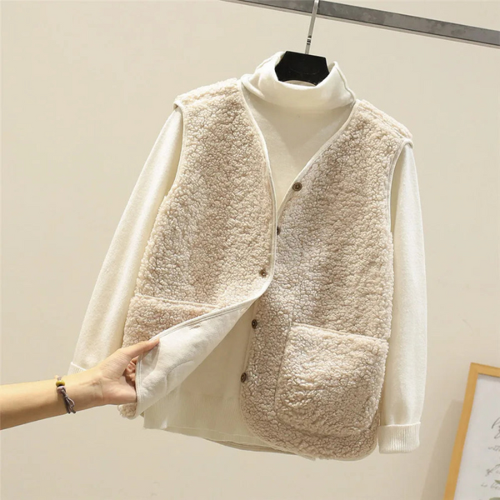 Elegantes Damen-Wollgilet ohne Ärmel