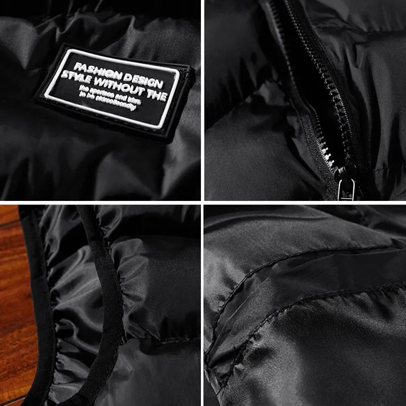 Gilet Imbottito Uomo Casual Senza Maniche per Comfort e Calore 6
