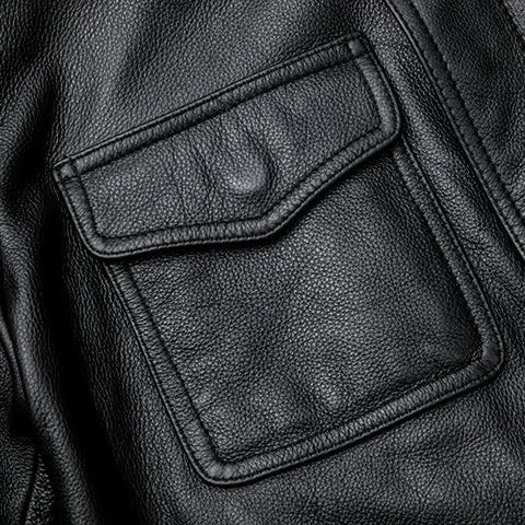 Giubbotto Pelle Uomo Vintage con Zip Nascosta, Giacca Elegante per Stile Quotidiano 7