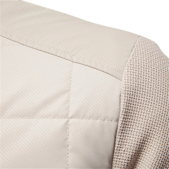 Chaqueta bomber acolchada para hombre con cuello alto y cierre con cremallera – Abrigo de invierno estilo plumón