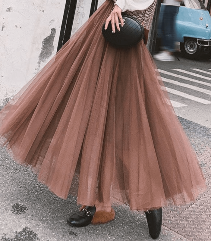 Gonna Lunga con Vita Alta per Donna - Elegante e Versatile per Ogni Occasione