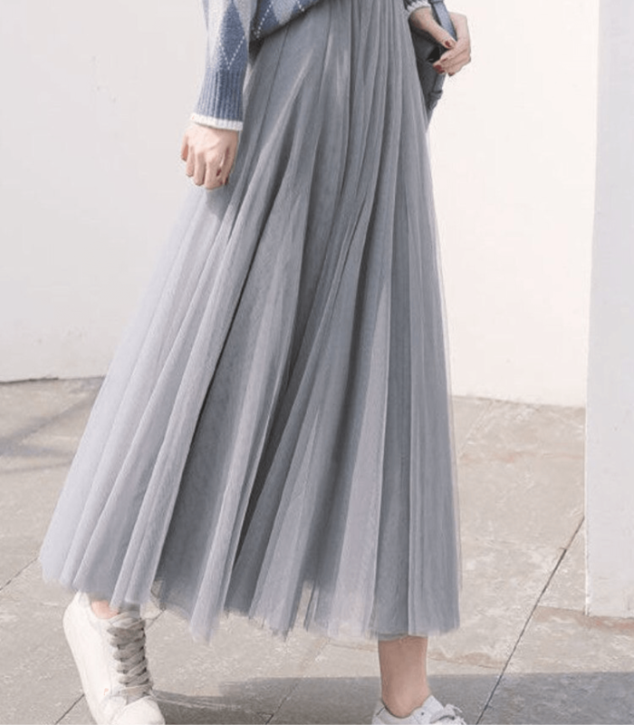Gonna Lunga con Vita Alta per Donna - Elegante e Versatile per Ogni Occasione