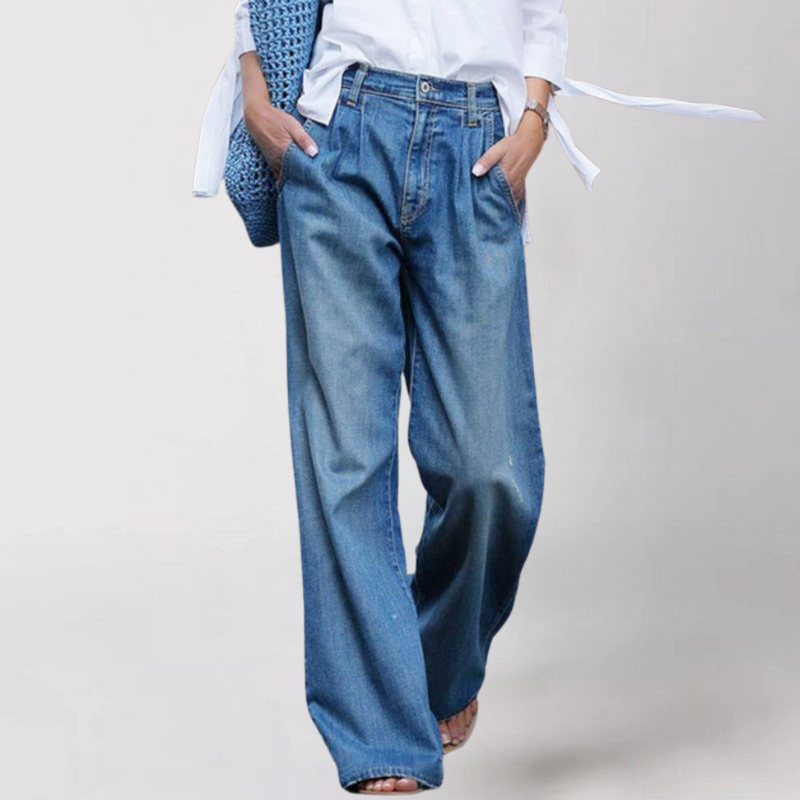 Jeans a Gamba Larga da Donna 0