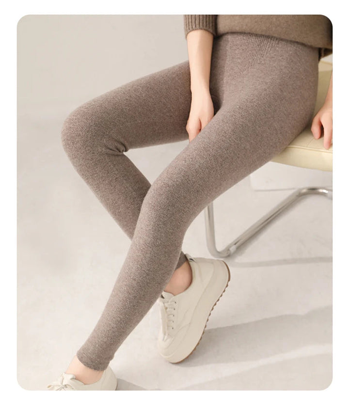Leggings Donna in Cashmere Morbidi e Aderenti Alta Vita per Comfort e Stile 0