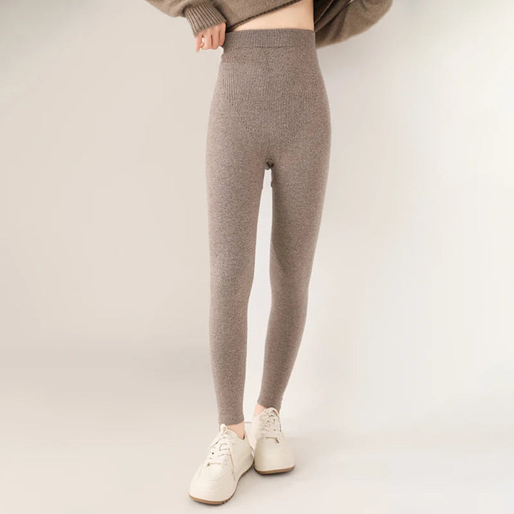 Leggings Donna in Cashmere Morbidi e Aderenti Alta Vita per Comfort e Stile 2