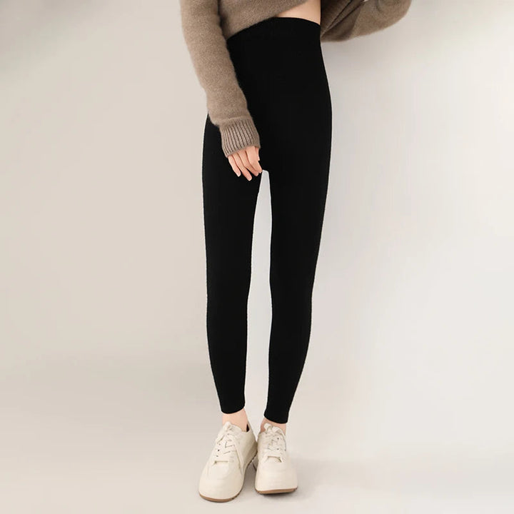 Leggings Donna in Cashmere Morbidi e Aderenti Alta Vita per Comfort e Stile 3
