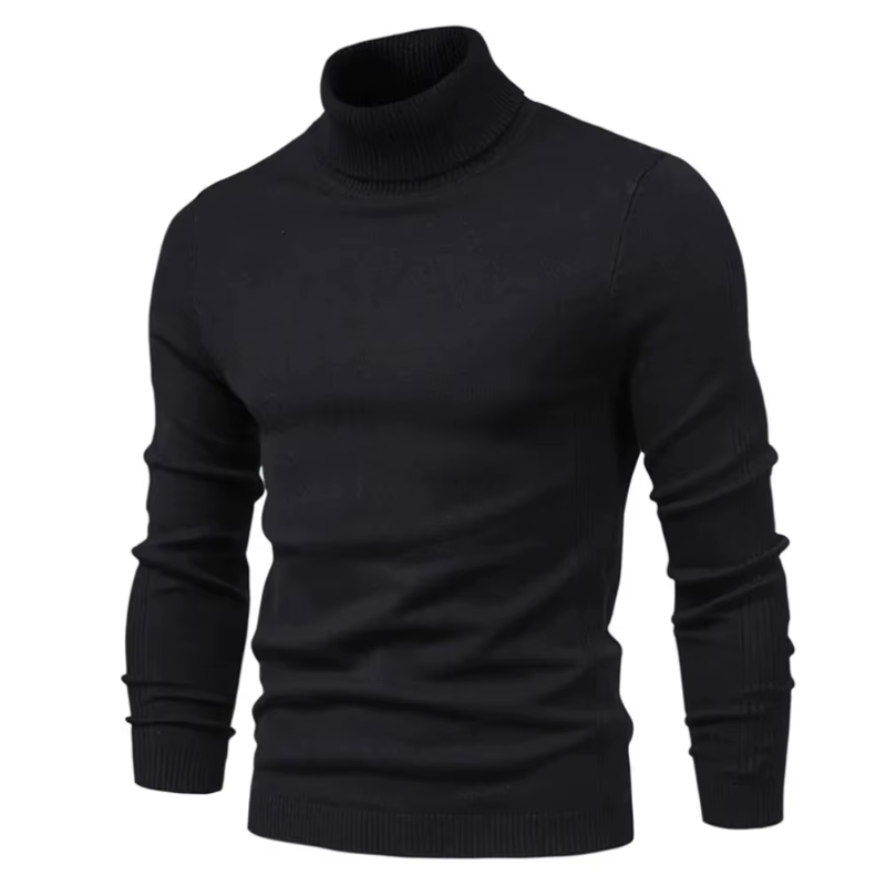 Maglia Uomo Slim Fit Dolcevita a Maniche Lunghe per Autunno/Inverno 3