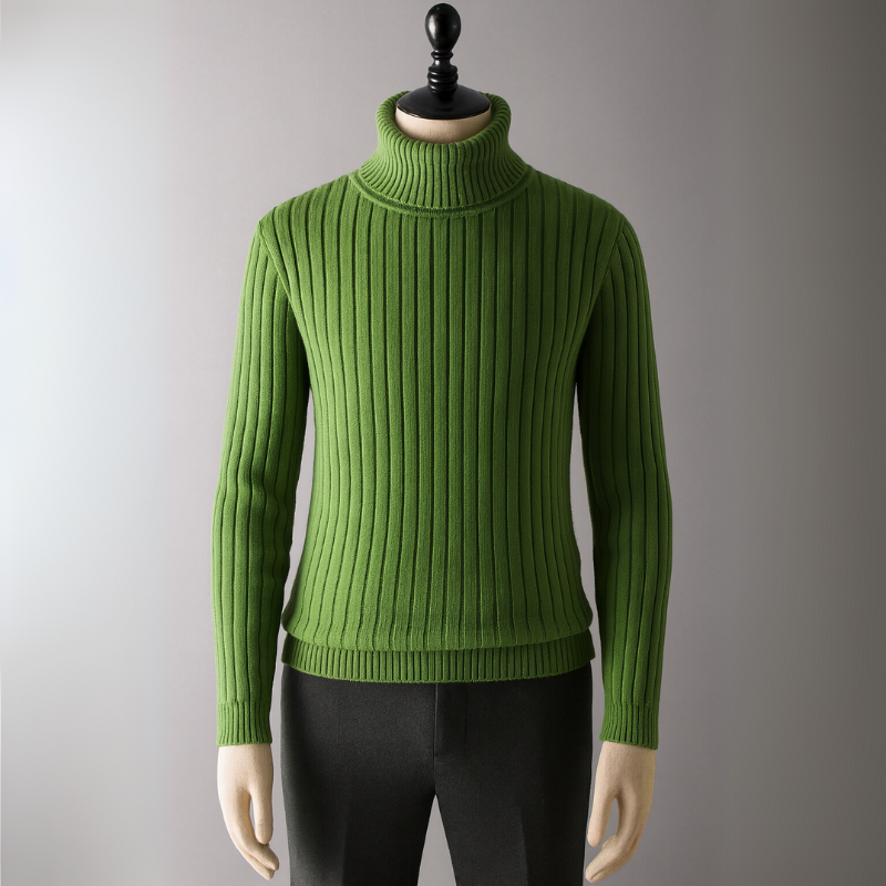 Herren Langarm Rollkragenpullover für die kalten Jahreszeiten