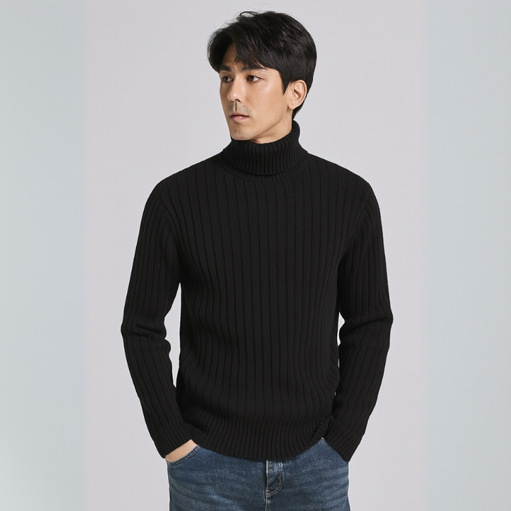 Herren Langarm Rollkragenpullover für die kalten Jahreszeiten
