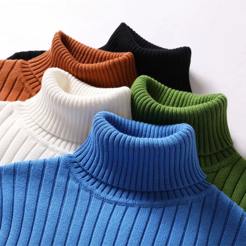 Herren Langarm Rollkragenpullover für die kalten Jahreszeiten
