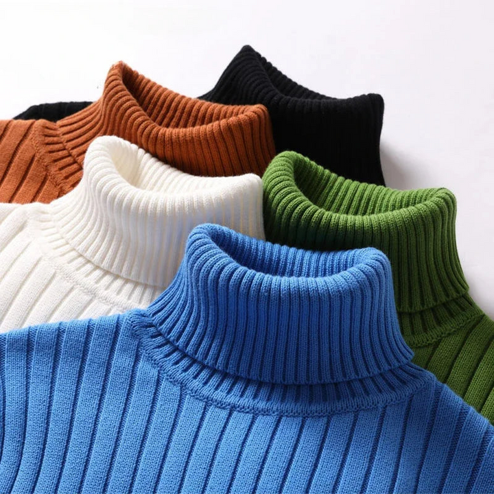 Herren Langarm Rollkragenpullover für die kalten Jahreszeiten