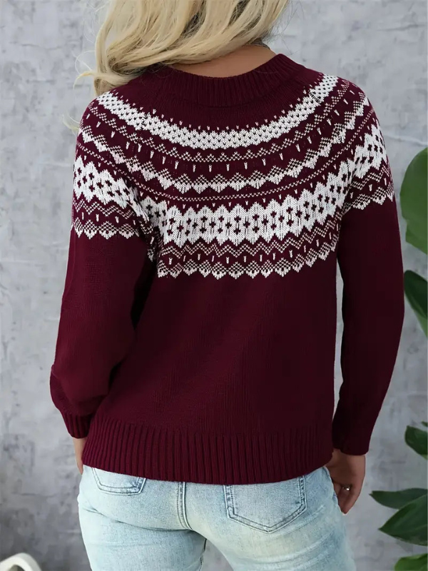 Klassischer Damenpullover aus vielseitigem Strick für lässige Ausflüge und gesellschaftliche Veranstaltungen