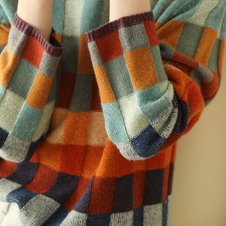Maglione Donna Collo Alto Colorato per Autunno Inverno, Design Vivace e Confortevole 4