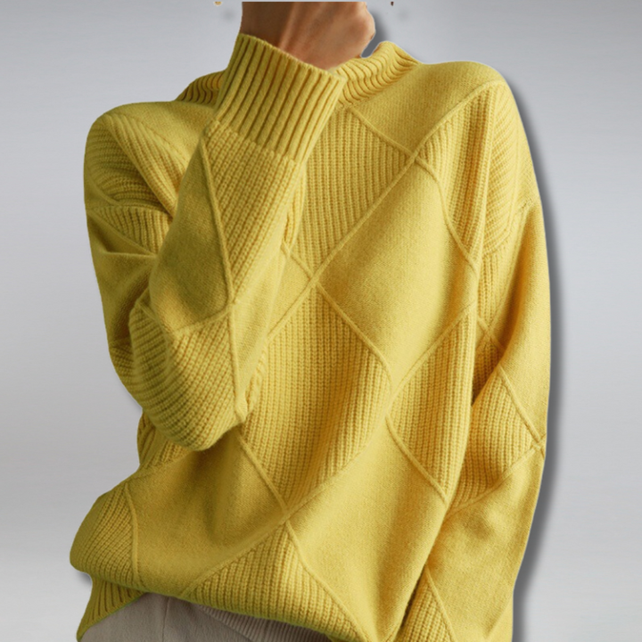 Eleganter Rollkragenpullover für Damen, umhüllend für einen lässigen und anspruchsvollen Stil