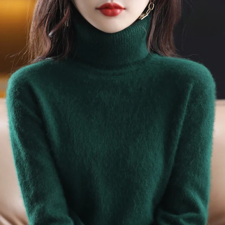 Maglione Donna Dolcevita Elegante con Collo Alto per Autunno/Inverno 13
