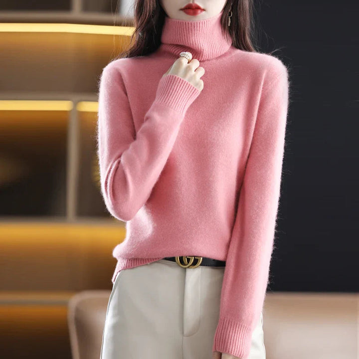 Maglione Donna Dolcevita Elegante con Collo Alto per Autunno/Inverno 2