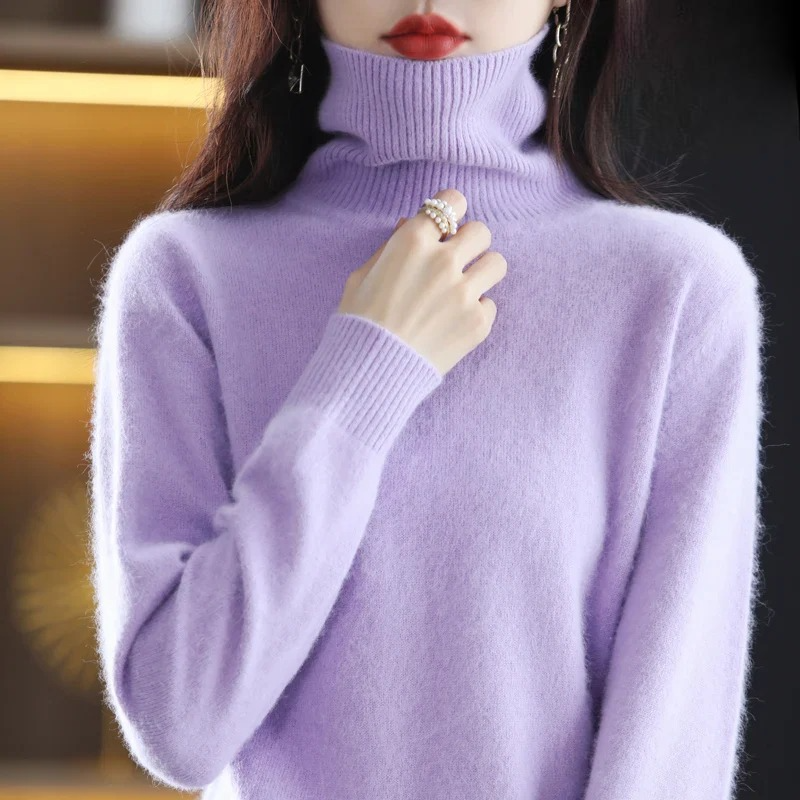 Maglione Donna Dolcevita Elegante con Collo Alto per Autunno/Inverno 22