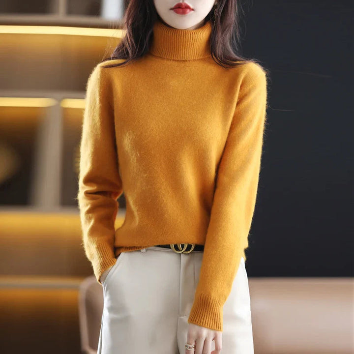 Maglione Donna Dolcevita Elegante con Collo Alto per Autunno/Inverno 3